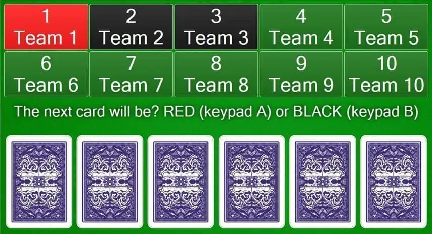 Trivia Cards interactive trivia mini-game